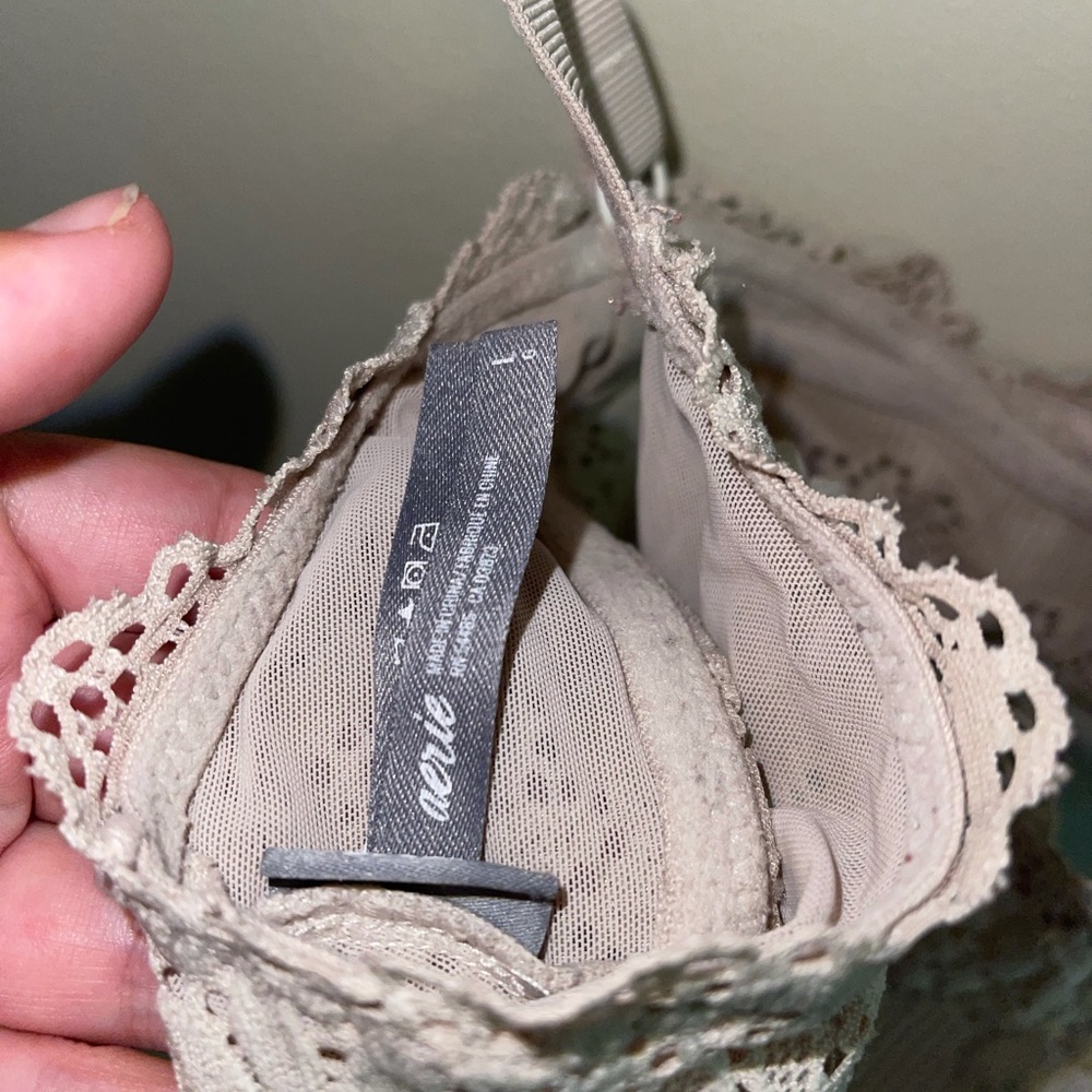 Aerie cream lace bralette